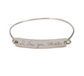 Custom Handwriting Bangle - LillaDesigns