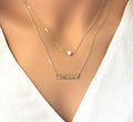 Dainty Pearl Choker Layered choker Necklace minimalist gold choker Pearl Necklace, Delicate necklace Silver