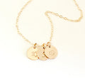 Tiny Initial Necklace Layering Necklace, Dainty Initial Necklace