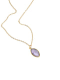 Amethyst Jewelry February Birthstone Necklace Ultra Violet Purple Necklace Raw Gemstone Natural Amethyst Crystal Necklace Birthday Gift