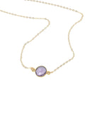 Amethyst Jewelry February Birthstone Necklace Ultra Violet Purple Necklace Raw Gemstone Natural Amethyst Crystal Necklace Birthday Gift
