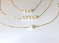 Dainty Pearl Choker Layered choker Necklace minimalist gold choker Pearl Necklace, Delicate necklace Silver