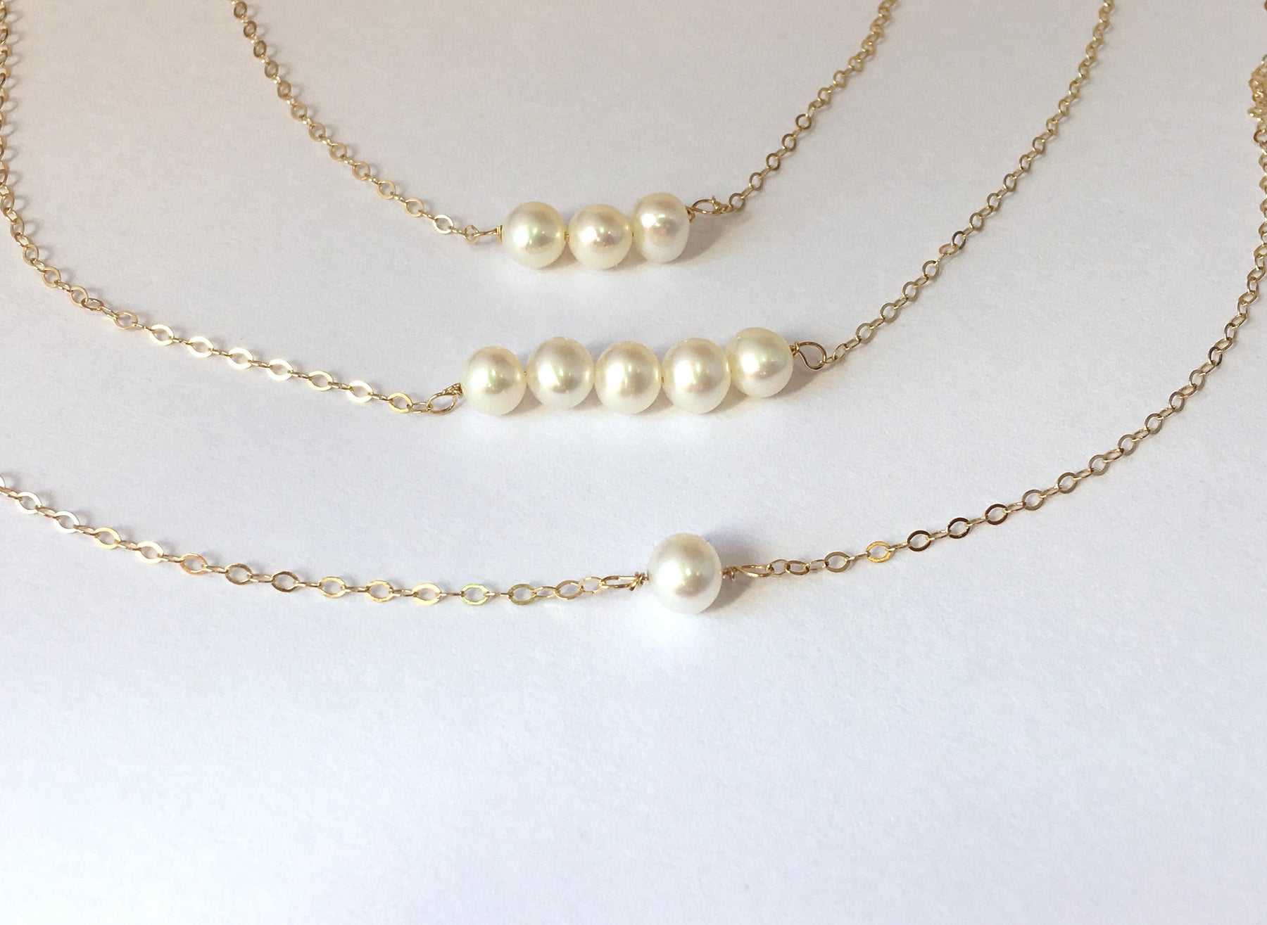 Jewelry | Minimalist Pearl Strand Necklace | Poshmark