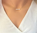 Dainty Pearl Choker Layered choker Necklace minimalist gold choker Pearl Necklace, Delicate necklace Silver