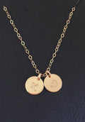Tiny Initial Necklace Layering Necklace, Dainty Initial Necklace