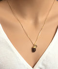 Raw Peridot Necklace August Birthstone Necklace  Dainty gem Necklace Raw Crystal Necklace Personalized Gemstone Dainty Necklace Gift for her