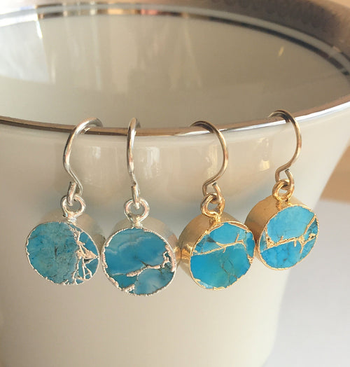 Turquoise earrings, Gift For Women