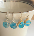Turquoise earrings necklace set, Gift For Women