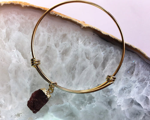 Tourmaline Raw Crystal bracelet bangle october birthstone initial 14k Gold fill Rough Cut Gemstone Bracelet Gift for best friend for her