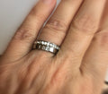 Gift for best friend BFF ring handstamped stacking Ring Gold Name Ring Personalized Stacking Ring Custom Name personalized wedding band