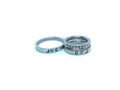 Valentines Gift for her Valentines for himMatching set of Personalized Rings, Couples rings Silver Gold Name rings