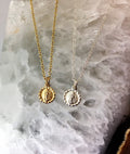 Virgin Mary Necklace for Women Gold Dainty Blessed Mother Mary pendant 14K Gold fill Necklace Christening Lady of Miraculous Catholic Gift