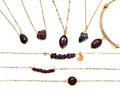 Garnet Jewelry January Birthstone Necklace  Raw Garnet Necklace Gemstone Natural Garnet Crystal Necklace Birthday Gift for her