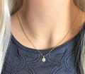 Virgin Mary Necklace for Women Gold Dainty Blessed Mother Mary pendant 14K Gold fill Necklace Christening Lady of Miraculous Catholic Gift