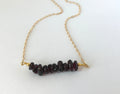 Garnet Jewelry January Birthstone Necklace  Raw Garnet Necklace Gemstone Natural Garnet Crystal Necklace Birthday Gift for her