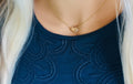 Dainty Gold heart Necklace, Celebrity Necklace
