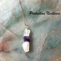 Intention Healing Crystal Necklace Love, Health Wellness Protection