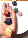Raw Crystal 7 chakra set Seven piece chakra stone set 7 seven chakra stones  reiki chakra crystal set chakra set raw crystals and stones