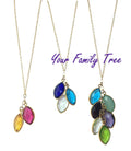 Birthstone Personalized Mother Necklace Birthstone Necklace Gift for mom Family Tree Necklace 14K gold fill Grandma Necklace Sterling Silver