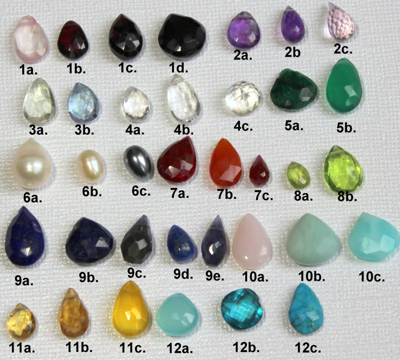ADD A BRIOLETTE Gem to your choice of Necklace