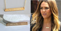 Bar Necklace - Gold Bar Necklace - Nameplate bar, Name necklace