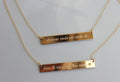 Roman Numeral Necklace,  Custom engraved