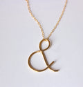 Ampersand Gold Filled Sterling Silver Necklace / And Sign Necklace