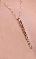 Long Vertical Gold Skinny Bar Necklaces / Set of 3 Layering Necklaces / Personalized Disk Necklaces Layering Necklaces Layered and Long