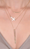 Personalized Necklaces Jewelry Gifts / Layered Long Necklace/ Set of Necklace Choose Your Simple Pendant Necklace/ 14k Thin Gold Fill Chain - LillaDesigns