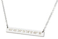 Coordinate Necklace, Longitude Necklace - LillaDesigns