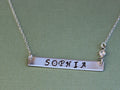Personalized Necklace, Custom Hand-stamped Necklace - LillaDesigns