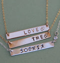 Personalized Necklace, Custom Hand-stamped Necklace - LillaDesigns