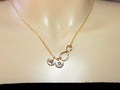 SALE 20 % Personalized Infinity Gold Necklace, Initial Infinity Disc Necklace