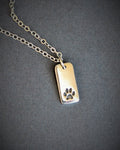 ON SALE Dog Paw Necklace, Dog Paw Print Jewelry - LillaDesigns