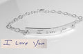 Handwriting Bracelet  / Actual Handwritten Jewelry Birthstone Signature Bracelet Personalized engraved bracelet Memorial loved one's writing