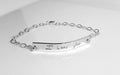 Handwriting Bracelet  / Sterling Silver Actual Handwritten Bracelet /Personalized engraved nameplate bracelet / Memorial handwriting jewelry