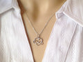 Sister Necklace /Infinity Heart Necklace | Infinity circle with heart /Friendship Necklace | Infinity Charm Pendant | Best Friend Gift
