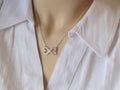 Unbiological Sister Necklace / Sister gift / Infinity Heart Necklace / Two hearts necklace /Friendship Necklace / Infinity Charm Pendant