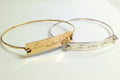 Gold Handwriting Bangle  / Actual Handwriting Bangle / Handwriting Bracelet / Custom handwriting  bracelet / Memorial handwriting jewelry - LillaDesigns