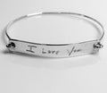 Handwriting Jewelry  / Actual Handwriting Bangle / Sterling Silver  Bracelet / Custom handwriting  bracelet / Memorial handwriting jewelry