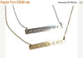 Custom Coordinate Necklace, Longitude Necklace - LillaDesigns