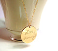 Actual Handwriting Sterling Silver necklace - Personalized Disc Handwriting Necklace - Custom handwriting  Necklace - Handwritten Jewelry