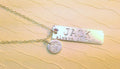 Gift for Pet Lover Dog Name Necklace / Pet memorial Sterling Silver Necklace/ Pet paw engraved necklace/Dog Lover Necklace / Engraved Name - LillaDesigns