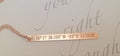 Custom Coordinate Necklace - Rose Gold Coordinate Necklace - Vertical bar -Longitude Necklace, Latitude Engraved Gold Bar Necklace