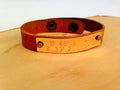 Fathers Day Gift Men Leather Bracelet Personalized Dad gift Men Men's  Brown Leather Cuff Bracelet Boyfriend gift Engraved Mens Bracelet