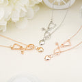 Stethoscope necklace  with heart charm