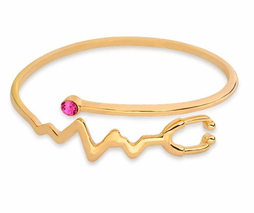Nurse Stethoscope Bangle Bracelet - LillaDesigns