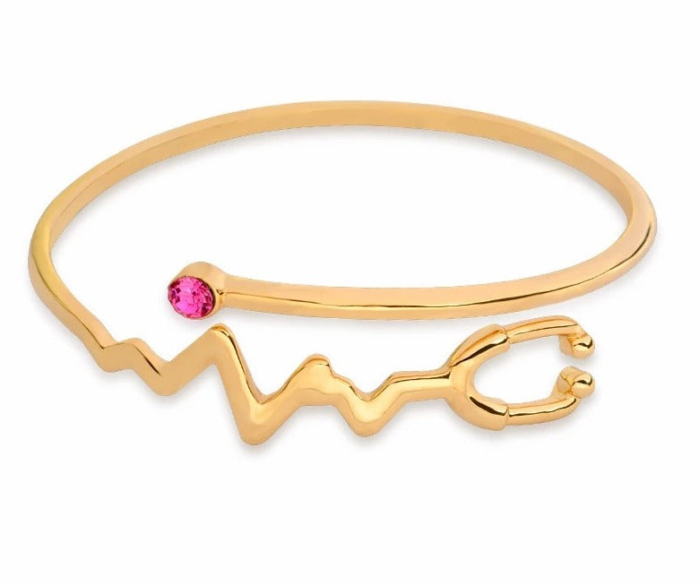 Nurse Stethoscope Bangle Bracelet - LillaDesigns