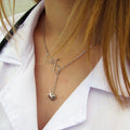 Stethoscope necklace  with heart charm