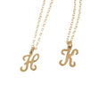 Script Initial 14 K Gold fill necklace